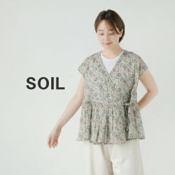 SOIL ソイル コットン ボイル ペイズリー フラワー プリント