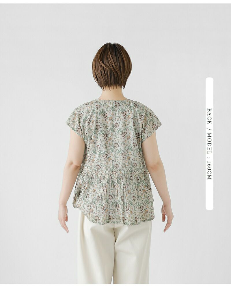 SOIL ソイル コットン ボイル ペイズリー フラワー プリント