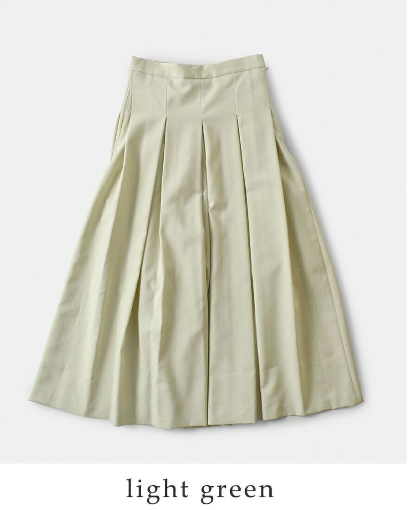 whyto ホワイト プリーツ ワイド トラウザー パンツ “pleats