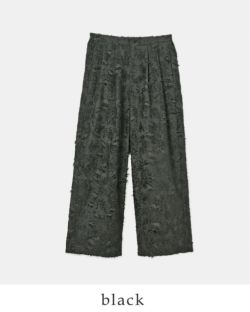 最新最全のをすべて ホワイト whyto ジャガード slacks “jacquard パンツ スラックス パンツ