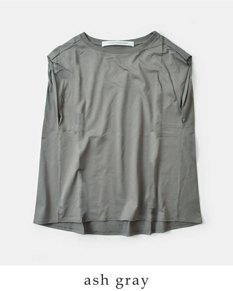 【美品】COGTHEBIGSMOKE バックフレアTシャツ グレー COGTHEBIGSMOKE | バックフレアTシャツ ABIGAIL TOP – H+HELIOTROPE