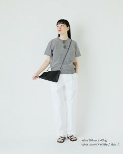 クーポン対象】BATONER バトナー コットン ブラウジング 半袖 T