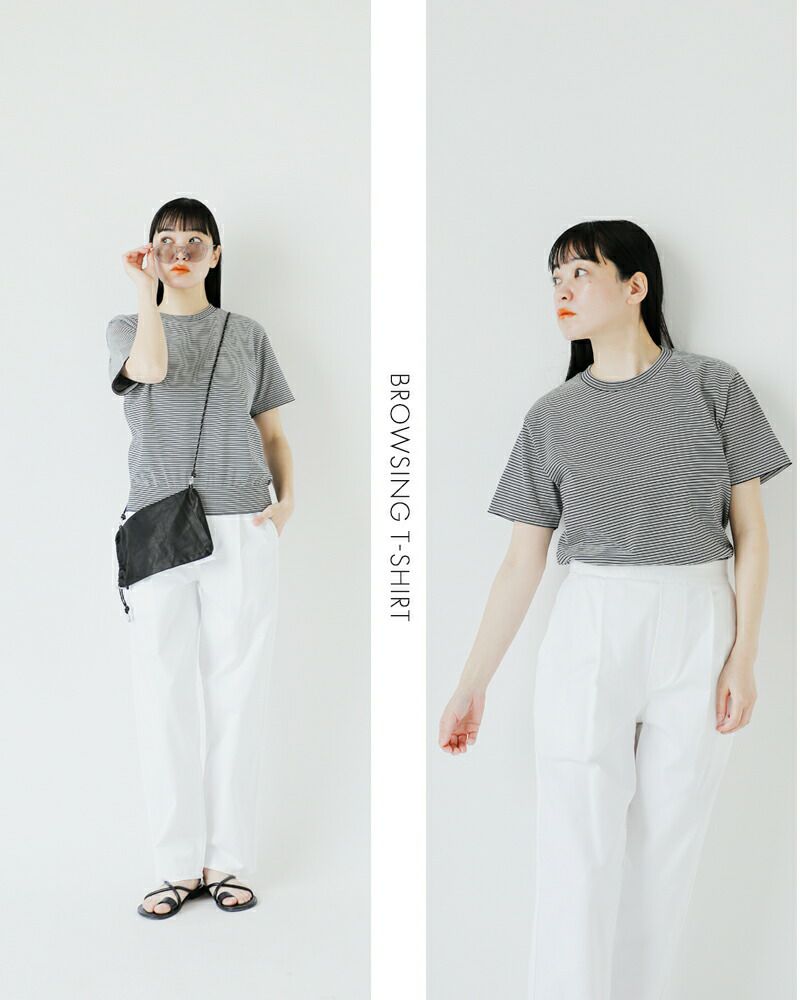 トップス BATONER BATONERバトナーメンズ】36URAKE T-SHIRT WHITE CHARCOAL