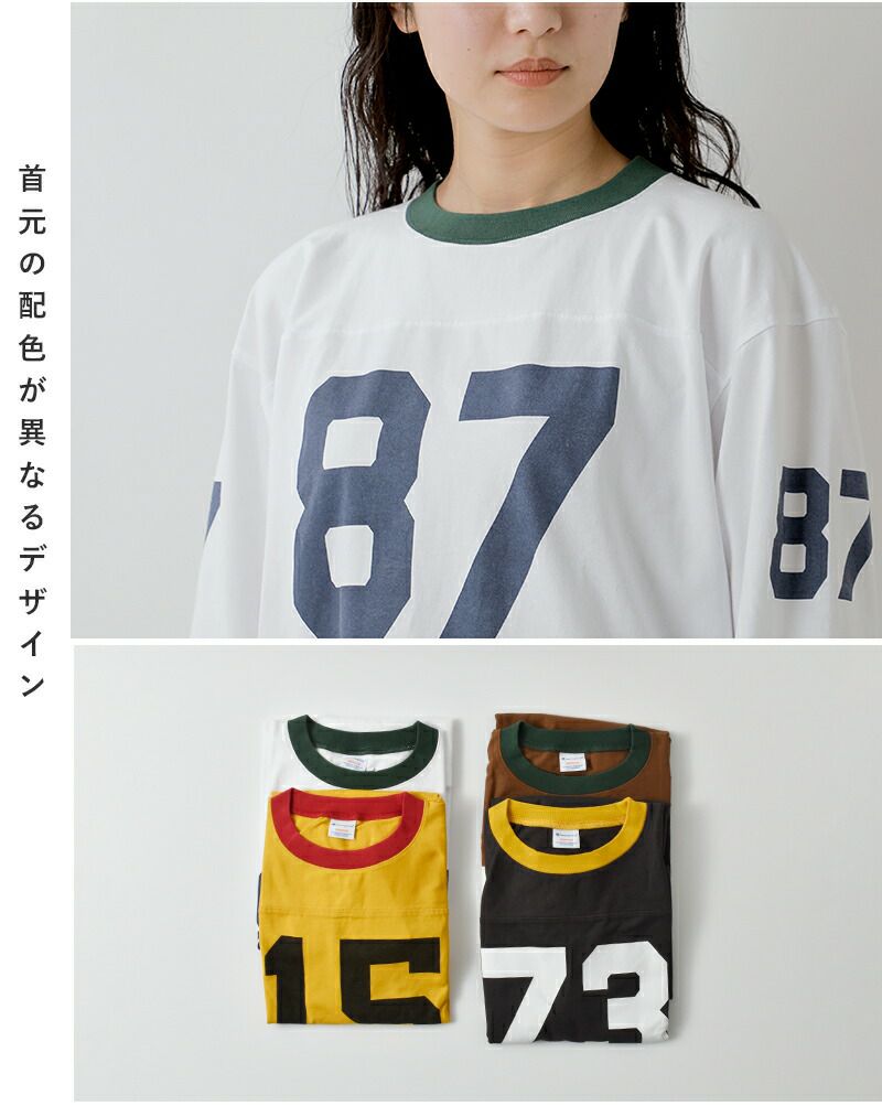 クーポン対象】Champion チャンピオン USAコットン 3/4スリーブ