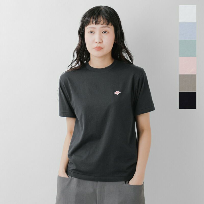 DANTON ダントン コットン ジャージー クルーネック インナー T