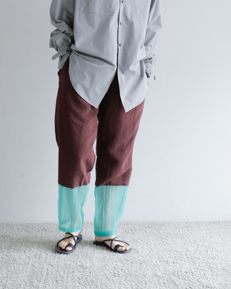 JUN MIKAMI ジュンミカミ シースルー ボーダー パンツ 25ss-12-j