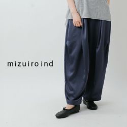 mizuiro ind ミズイロインド サテン ワイド カーゴ パンツ 2