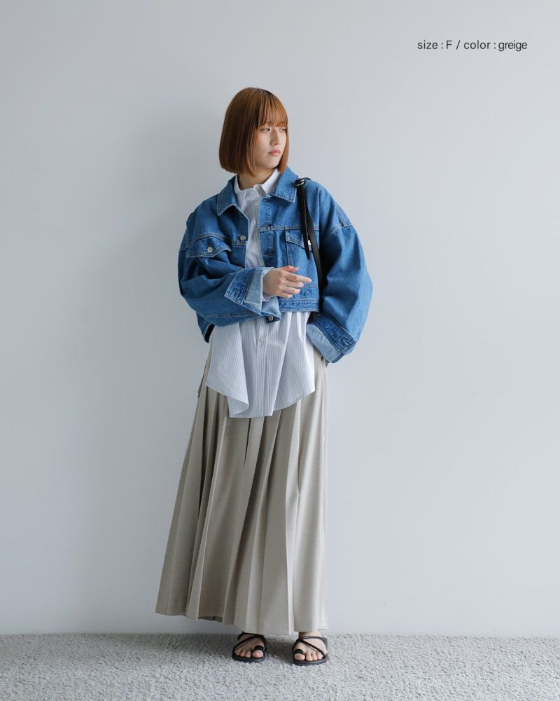美品 Hella ヘラ プリーツボリュームスカート ロング