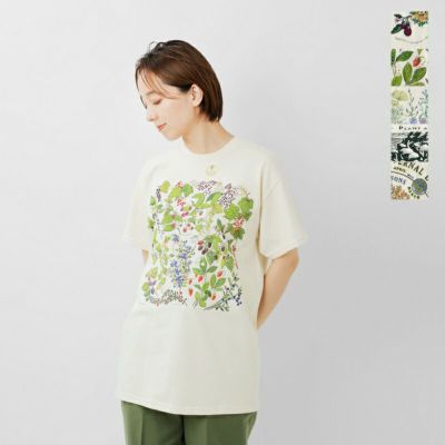 Liberty Graphics リバティーグラフィックス  シルクスクリーン プリント ナチュラル Tシャツ graphic-tshirt-ms 2025ss新作 レディース