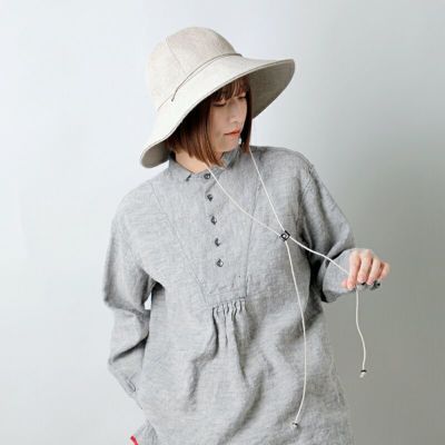 【クーポン対象】mature ha. マチュアーハ  リネン ガーデン ハット “linen garden hat” mrw-fl050-yo 2025ss新作 レディース