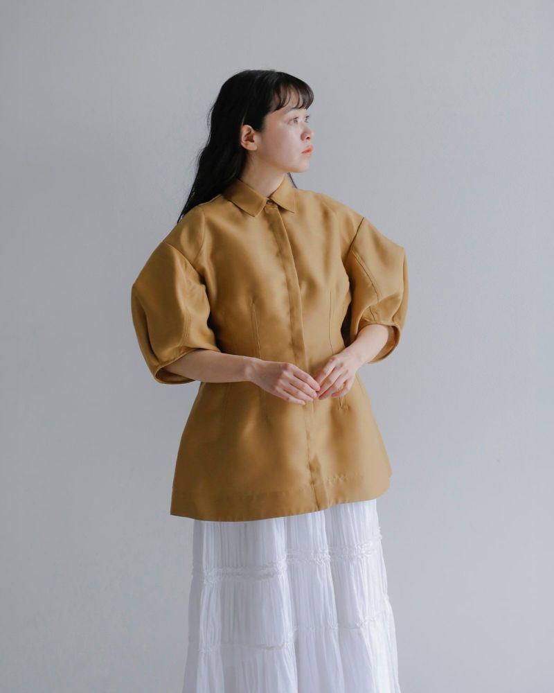 CLANE ウエストシェイプパフスリーブトップス CLANE 正規商品 クラネ ウエスト シェイプ パフ スリーブ
