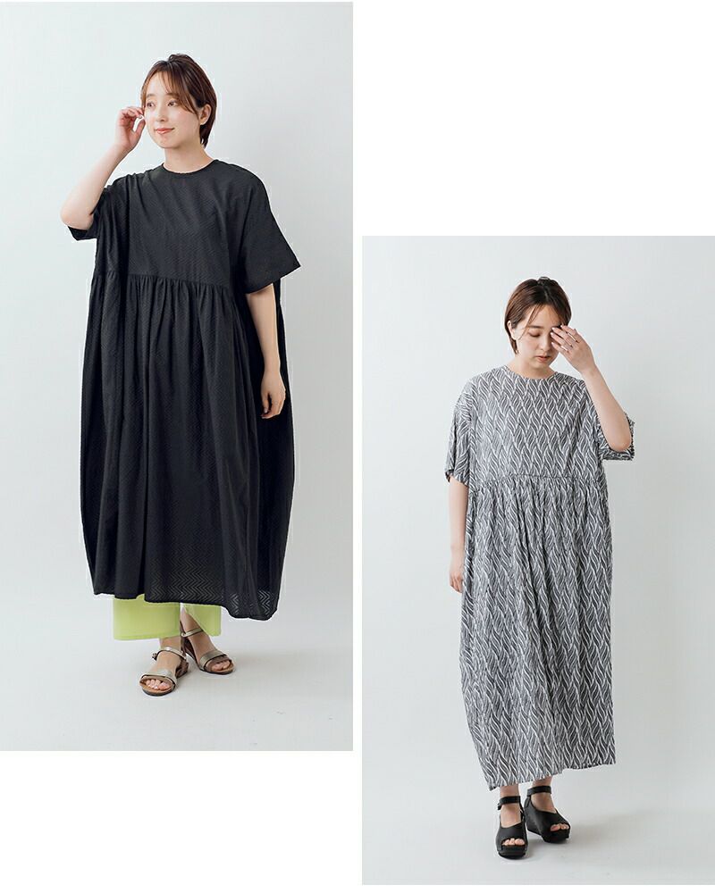 mizuiro ind ミズイロインド コットン カット ジャガード クルー