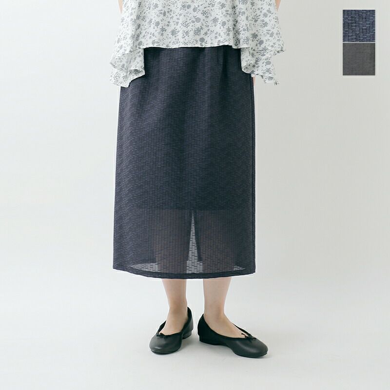 60%OFF】mizuiro ind ミズイロインド シアー ギャザー スカート