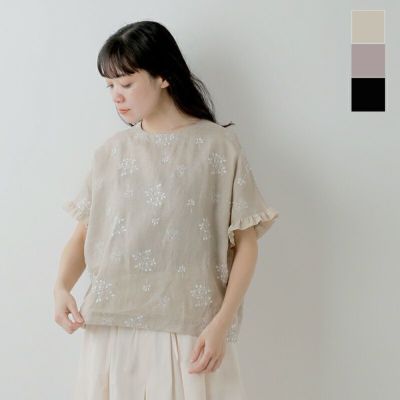 MAGALI マガリ TSUBOMI リネン フリルスリーブ プルオーバー bl265-yh 2025ss新作 レディース