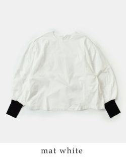 美品！Gauze# コットンスウィッチングギャザーワイドプルオーバーブラウス 美品！Gauze# コットンスウィッチングギャザーワイドプル