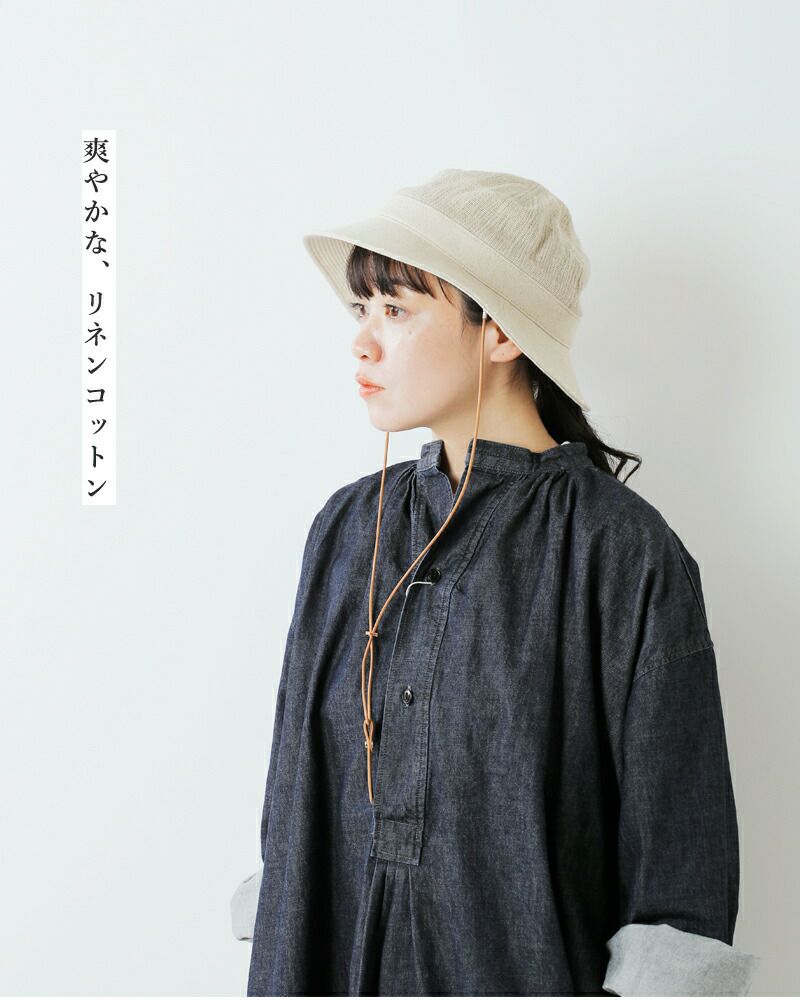 Nine Tailor ナインテイラー　ベルギーリネンハット Nine Tailor 【30%OFF】ナインテイラー ベルギーリネン ハット