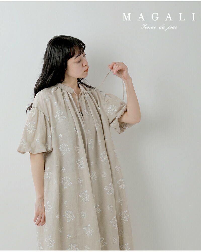 30%OFF】【÷÷】MAGALI マガリ TSUBOMI リネン バルーン袖
