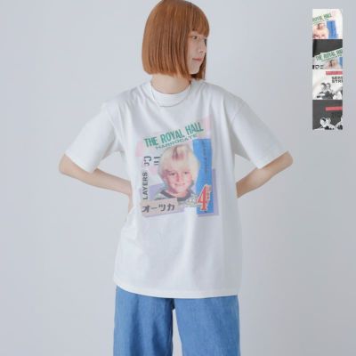 KURO クロ ラウンドシェイプ ショートスリーブ Tシャツ “ROUND SHAPE S/S TEE OTSUKA/PRIMA” 964154-65-kk 2025ss新作 レディース