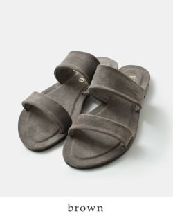 70%OFF】VINILO ヴィニーロ スエード 2ベルト フラット サンダル mi