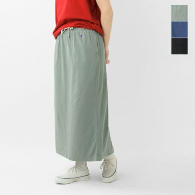【クーポン対象】Champion チャンピオン  USAコットン マジックウォッシュ ロングスカート cw-b209-tr 2025ss新作 レディース【サイズ交換初回無料】