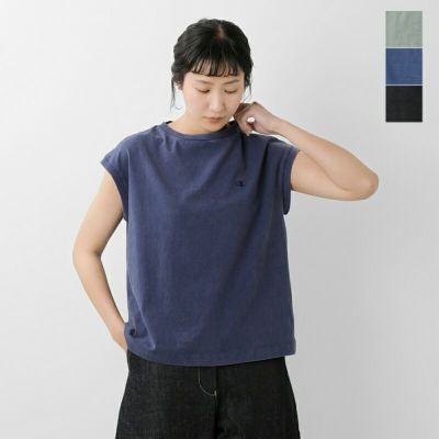 【クーポン対象】Champion チャンピオン  USAコットン マジックウォッシュ スリーブレス シャツ cw-b307-tr 2025ss新作 レディース