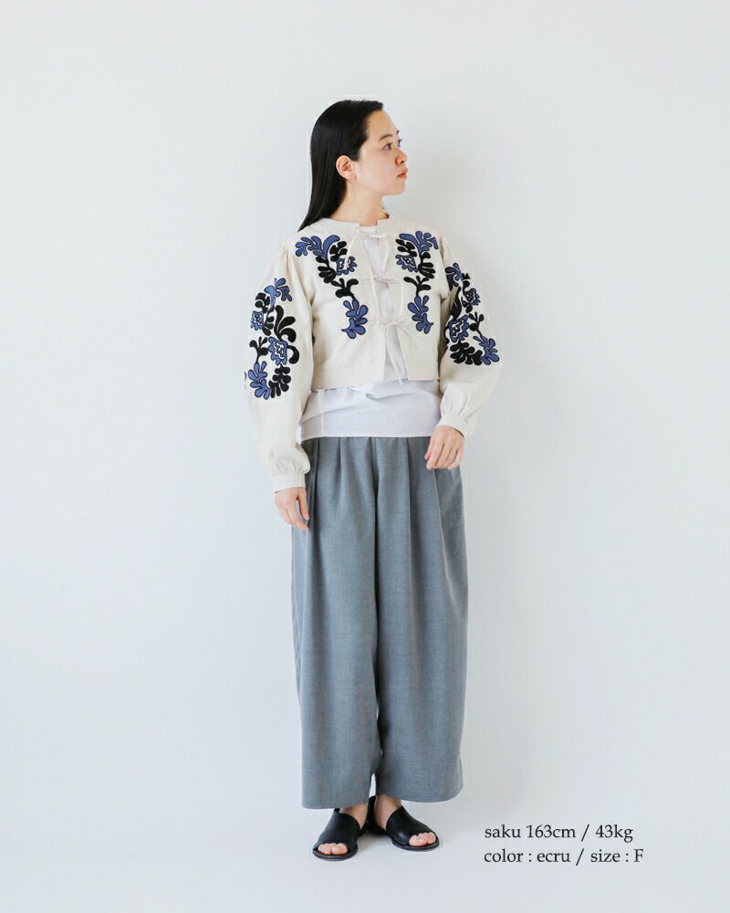 Sara Mallika サラマリカ コットン リネン パッチワーク 刺繍