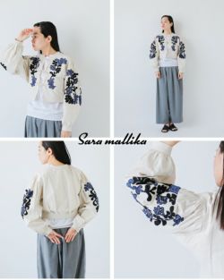 Sara Mallika サラマリカ コットン リネン パッチワーク 刺繍