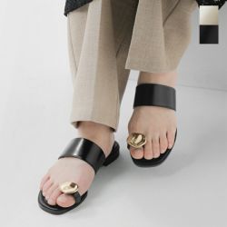 ATELIER BRUGGE アトリエブルージュ トングサンダル ブラック M