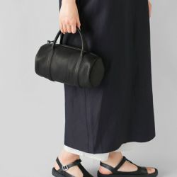 Aeta アエタ ディアレザー シリンダー ボストン バッグ “DEER