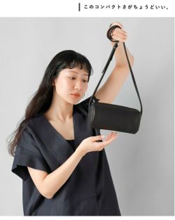 Aeta leather clutch bagS 袋付き Aeta アエタ ディアレザー シリンダー ショルダー バッグ “DEER