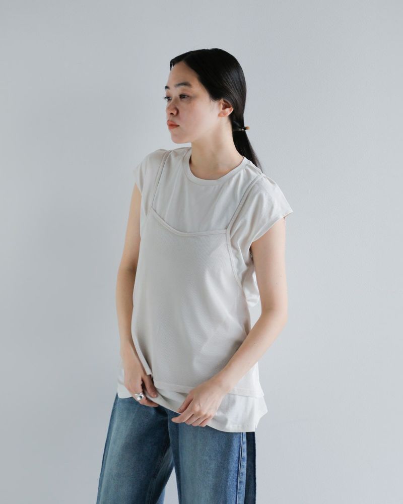 CHIGNON シニヨン タンクレイヤードトップス グレー CHIGNON タンクレイヤードトップス - CHELSEA, ONLINE STORE