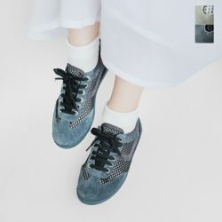 HAIKON HADA アイコン アダ スエード メッシュ スニーカー