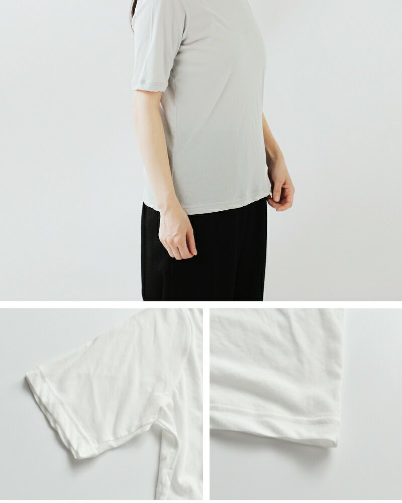 40%OFF】nooy ヌーイ 強撚ソフトコットン 天竺 ボトルネック