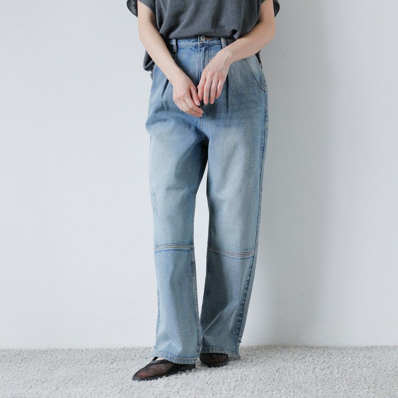 40%OFF】YENN イエン ハイライズ タック ワイド パンツ “HIGHRISE