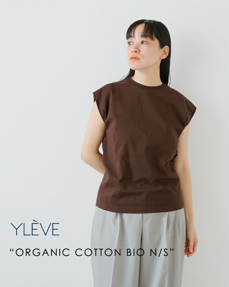 YLEVE/イレーヴ オーガニックコットンノースリーブ　noble YLEVE/イレーヴ オーガニックコットンノースリーブ（Tシャツ