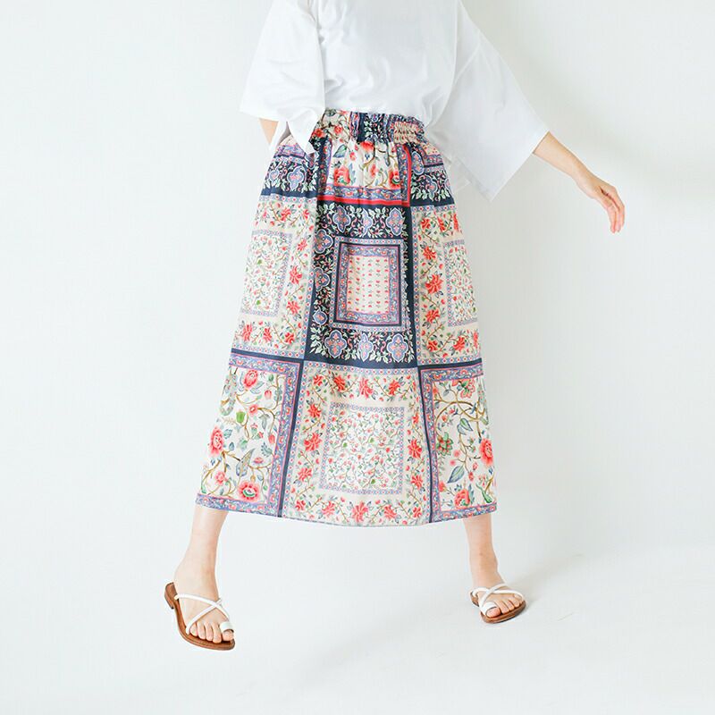 30%OFF】bon vieux temps ボンビュータン コットン パネル柄