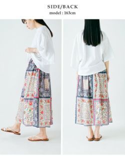 30%OFF】bon vieux temps ボンビュータン コットン パネル柄
