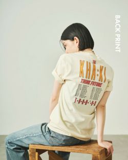 45rpm カーキTシャツ袖プリント 2サイズM コットン100% 45rpm カーキTシャツ袖プリント 2サイズM コットン100% - メルカリ