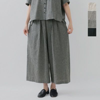 MAGALI マガリ インディゴ コットン フラップ パンツ pt58-yo