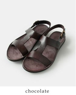 ☆ 美品 フットプリンツ Tストラップ レザー ( 24.5㎝ ) ブラウン 30%OFF】BRADOR ブラドール レザー Tストラップ フラット