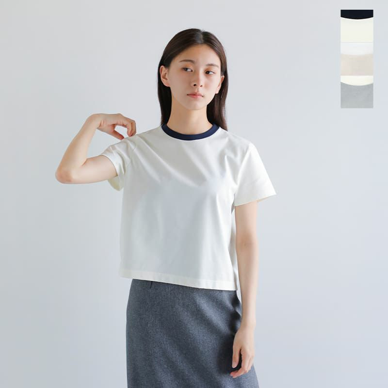 Nicolas Jenson コットン クルーネック Tシャツ Nicolas Jenson ニコラジェンソン コットン クルーネック T
