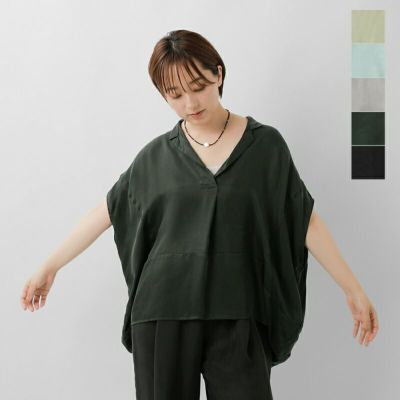 Squady スカディ キュプラツイル スキッパー プルオーバー