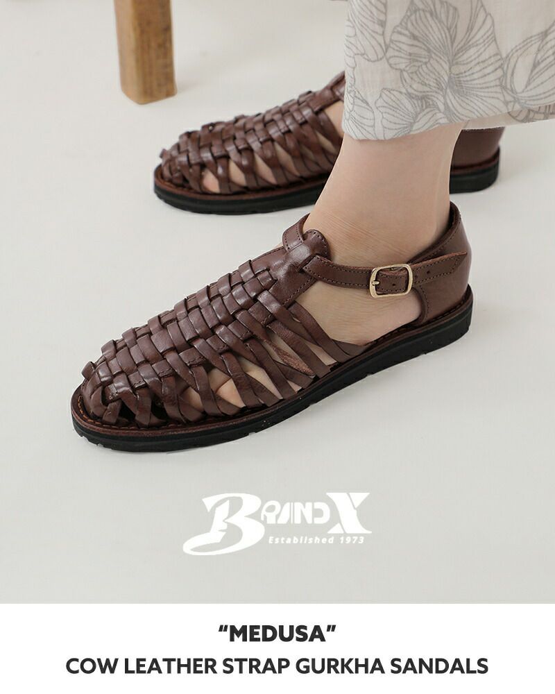 BRAND X ブランドエックス カウレザー ストラップ グルカ