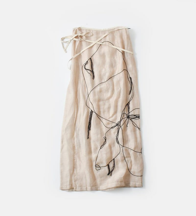 ART EMBROIDERY WRAP SKIRT/アートエンブロイダリーラップ