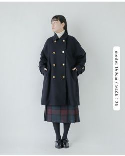 Traditional Weatherwear トラディショナルウェザーウェア  マールトン ライトメルトン ウール ダブル ロング コート “MALTON DOUBLE LONG” l252kgfco0473ml-mt 2025aw新作 レディース クーポン対象 Traditional Weatherwear トラディショナルウェザーウェア マールトン
