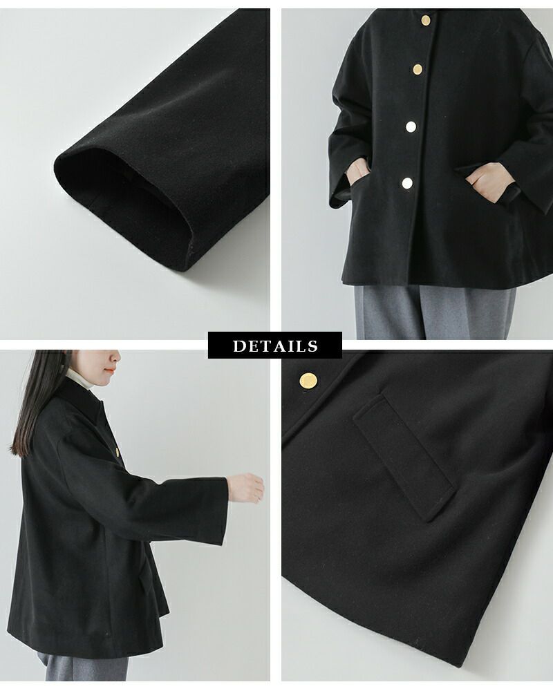 Traditional Weatherwear パイピングポンチョショートコート