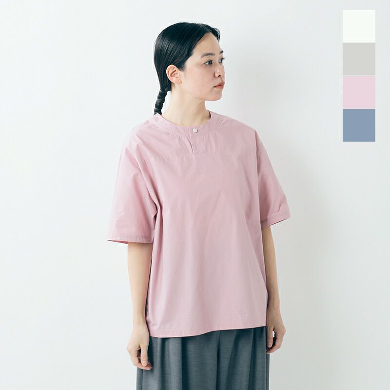 50%OFF】nisica ニシカ コットン タイプライター 半袖 クルー