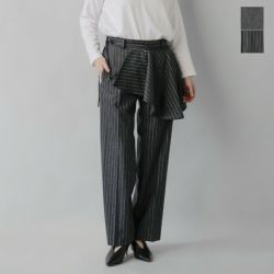 LOEFF ロエフ ウール ポプリン レイヤード パンツ 8814-299-0207