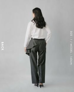 LOEFF ロエフ ウール ポプリン レイヤード パンツ 8814-299-0207