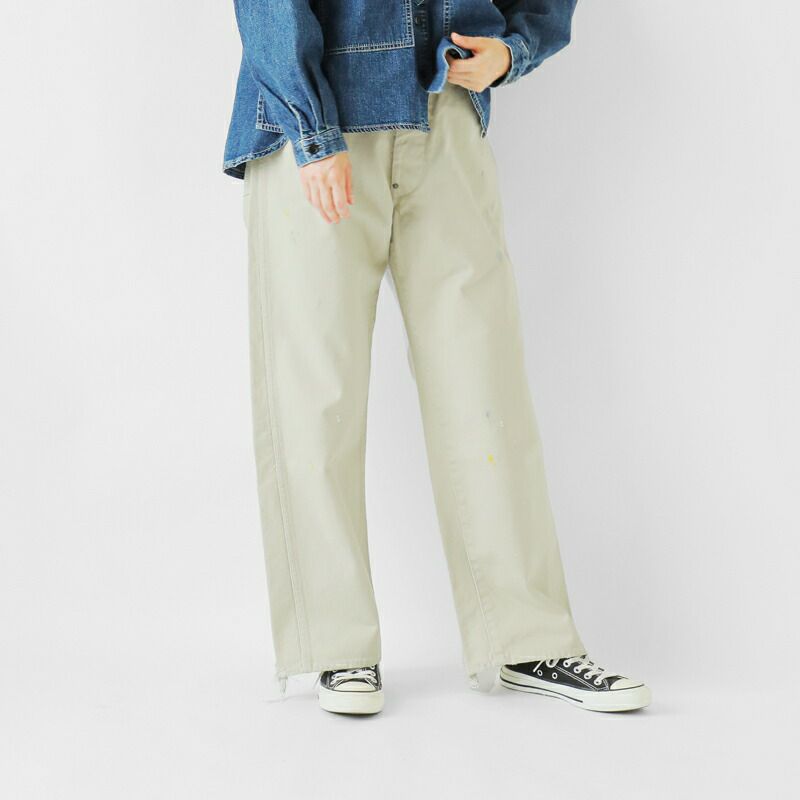 ◆チムチム◆ chimala チマラ アイボリードリル ウエスト アジャスタブル デニム